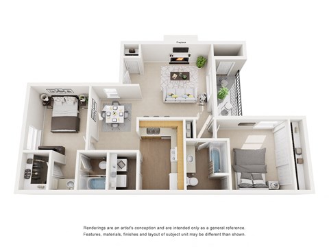 Dalton Floor Plan at Towne Centre Village, Mesquite, TX, 75150